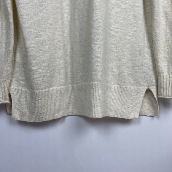 Madewell Bradley Cardigan Sweater‎ Sz XS Ivory Cream Slub Knit Style AI212 - Picture 10 of 14